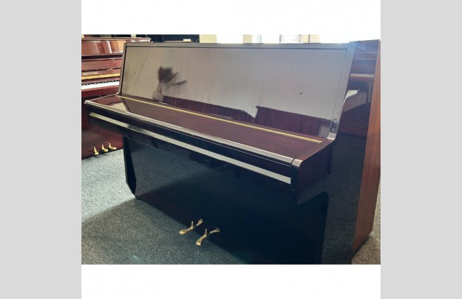 Hyundai Polished Wine Mahogany 108 Upright Piano, Used - All Inclusive Premium Package (SN:HHA01320) - Image 4